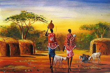 kreuz tragen Ölbilder verkaufen - Tragen Milch afrikanisch